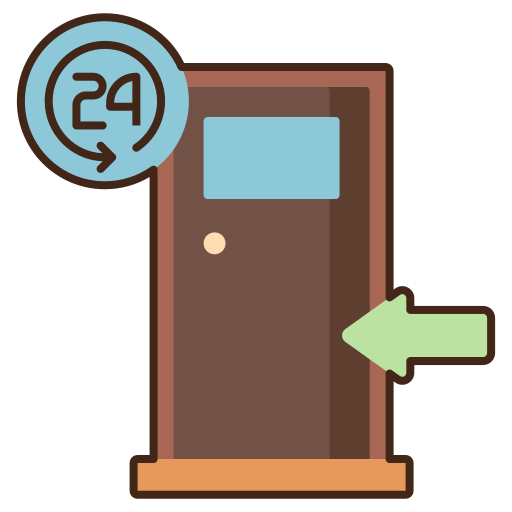 Quick doorstep service icon